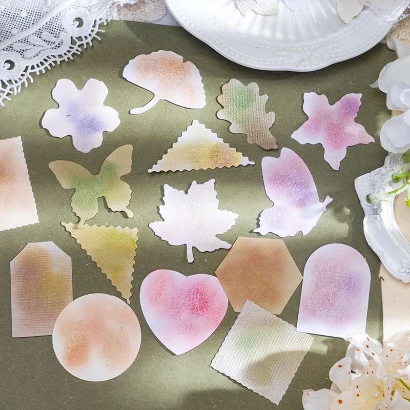 

50 pcs/pack Various shapes Decorative paper writable Diy Labels Mini cardboard Scrapbooking material Craft Supplies