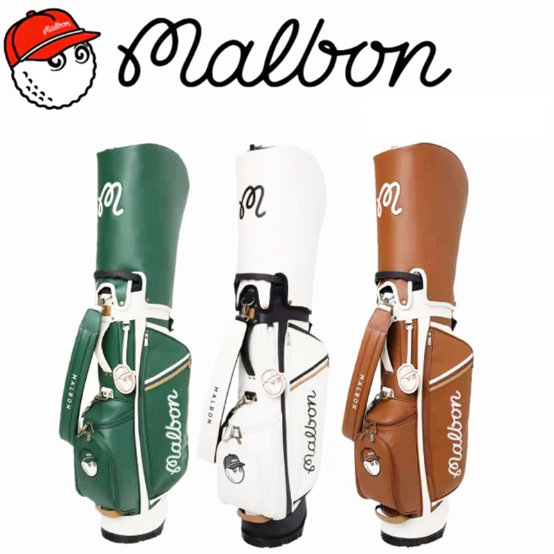 MALBON High Quality PU Golf Standard Rack Gun Stand Caddie Bag Including 2 Waterproof Covers