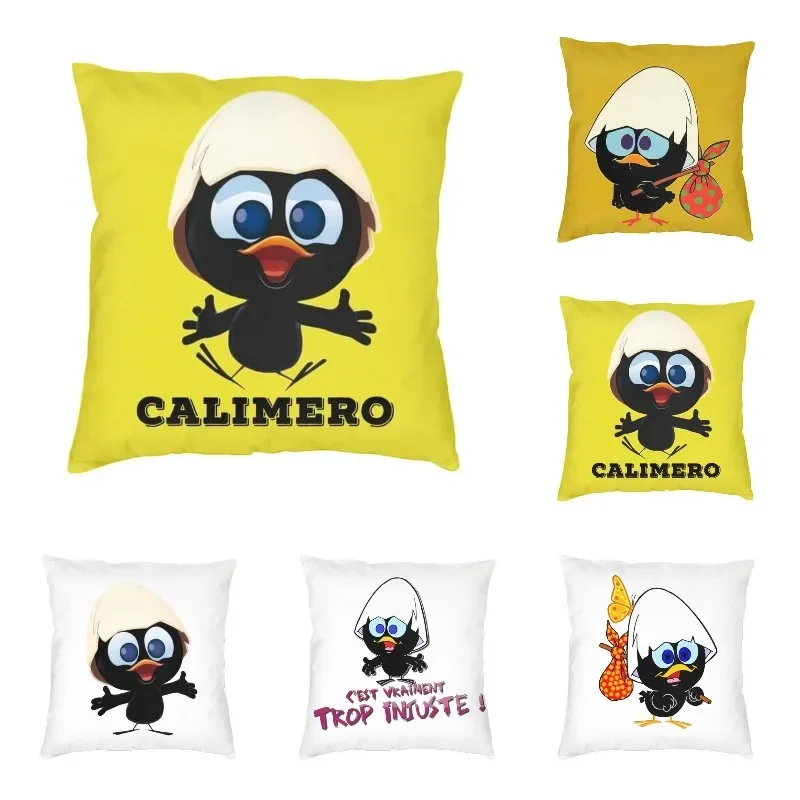 

Cute Cartoon Chiken Calimero Cushion Cover Soft Throw Pillow Case Bedroom Decoration Pillowcase