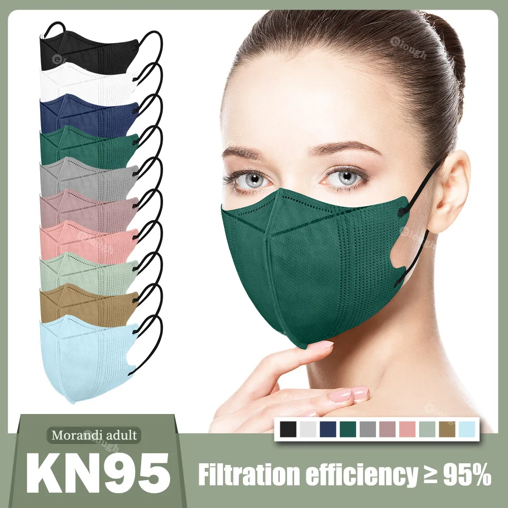 

Morandi Adult 3D KN95 Certificadas Masks FFP2 Mascarillas FPP2 Negras Black Face Mask Respirator Masque FFP 2 FFP2MASK FP2 FFP3