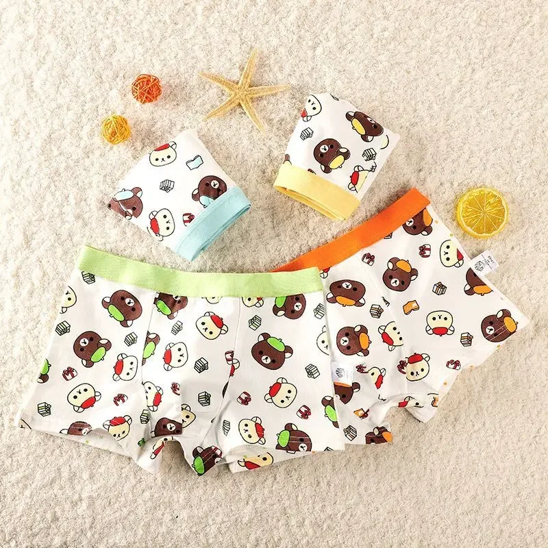 2 шт./партия детские трусы-боксеры на возраст 2-10 лет