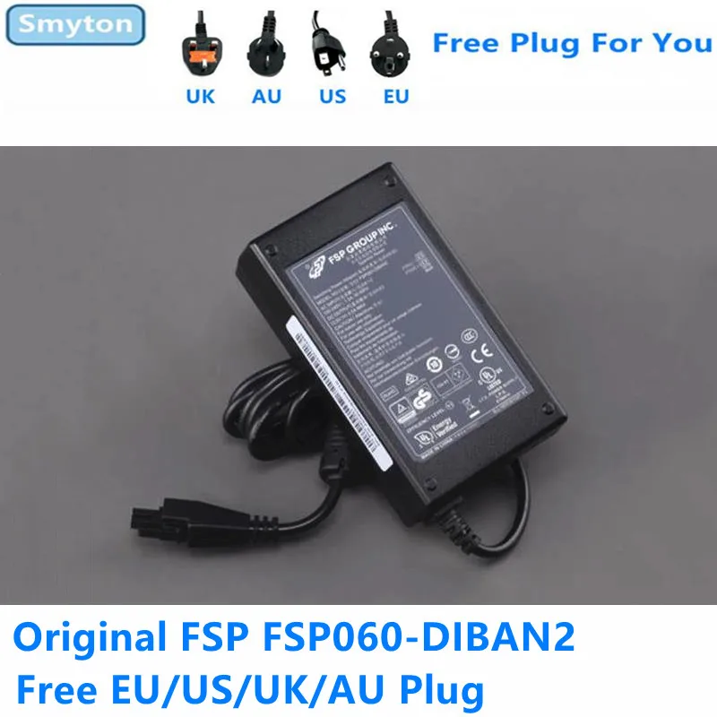 Оригинальное зарядное устройство-адаптер переменного тока для FSP 12 В 5A 60 Вт