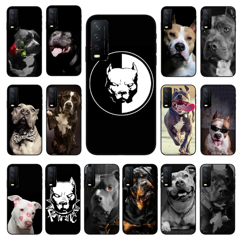 

Pit Bull Lovely Pet Dog Pitbull Phone Case for VIVO Y15s Y20 Y11 Y12 Y17 Y19 Y20S Y31 Y9s Y91 Y21 Y51 Y20i Y93 Y12S Y70