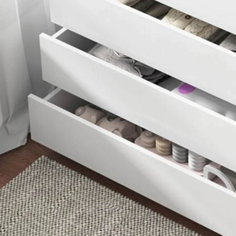 Скандинавский деревянный шкаф для гостиной высокий туалетный столик боковой