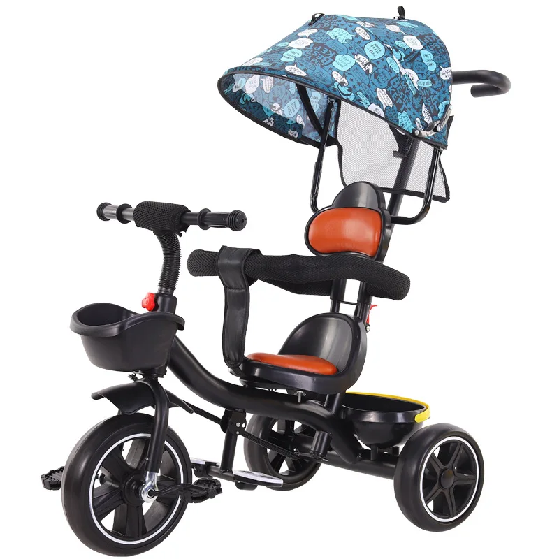 

Stroller Children's Tricycle Baby Bicycle Baby Stroller 1-3-5 Children Four-in-one Three-wheeled