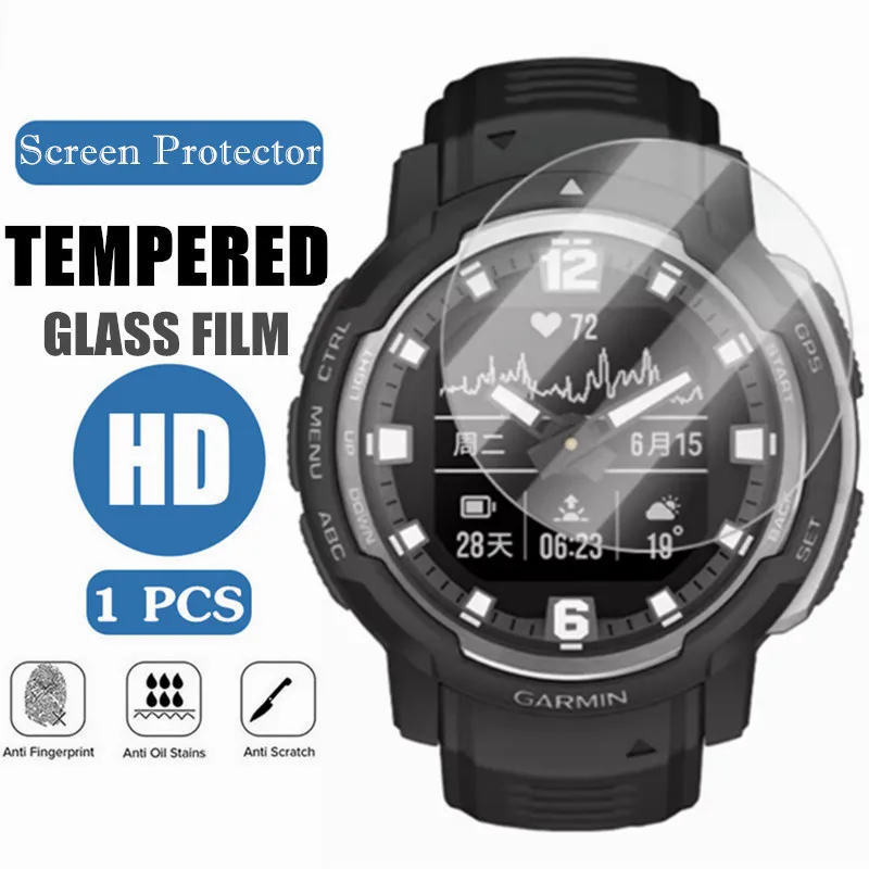 

Watch Screen Protector Guard Cover For Garmin Instinct Crossover 45mm 2.5D Display Tempered Protective Glass Film