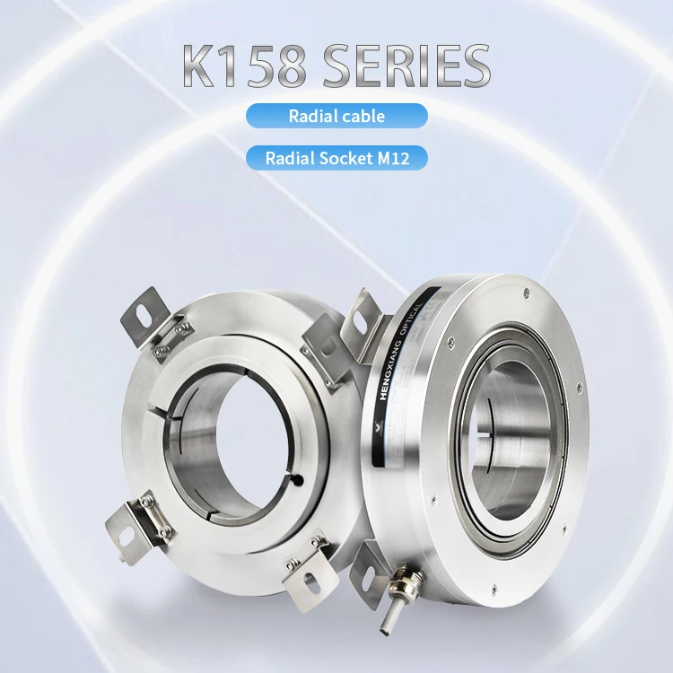 Фото Инкрементальный поворотный энкодер HOG16 DN 1024 заменяет Hengxiang K158-C6C1024BQ75H, 8-30В постоянного тока, TTL-выход, до 80 000 импульсов на оборот, IP50. №2