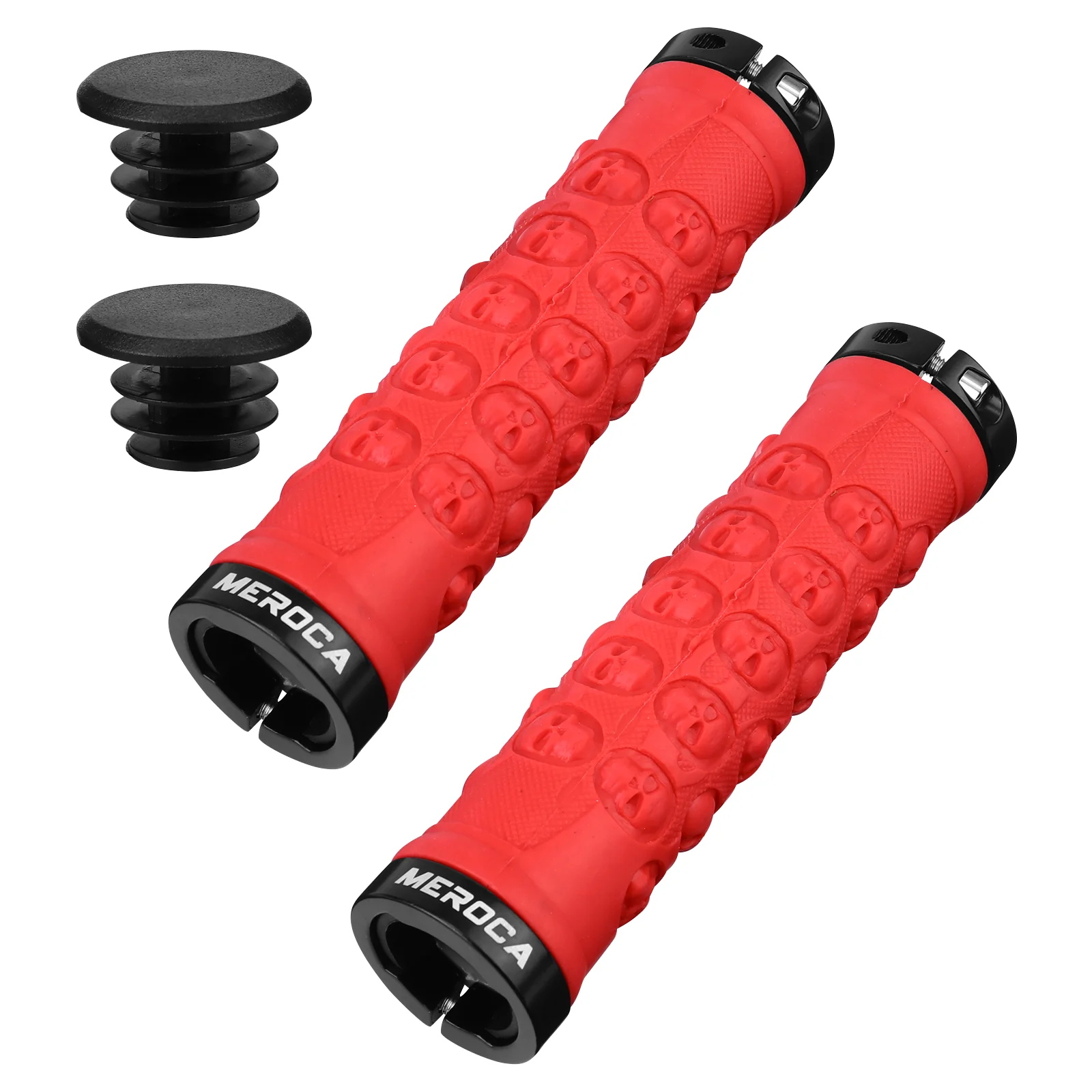 

2 Pcs Handlebar Grips Cover Bike Plug Cycling Tricycle Protector Mountain Covers Rubber