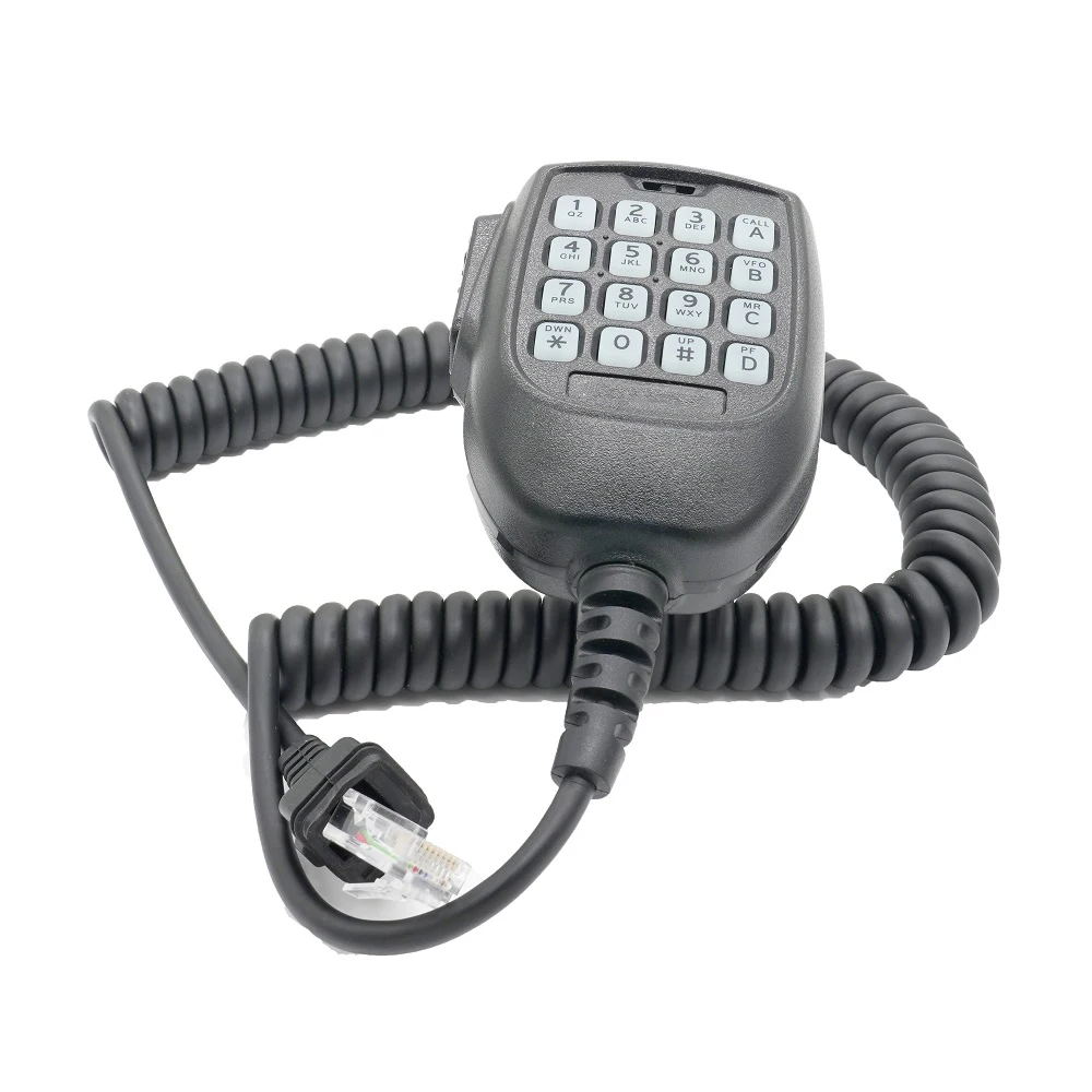 FOR KMC-62 Walkie-talkie Two-way Radio Hand Microphone with Keyboards for Car Radio connector type RJ45 8 Pin
