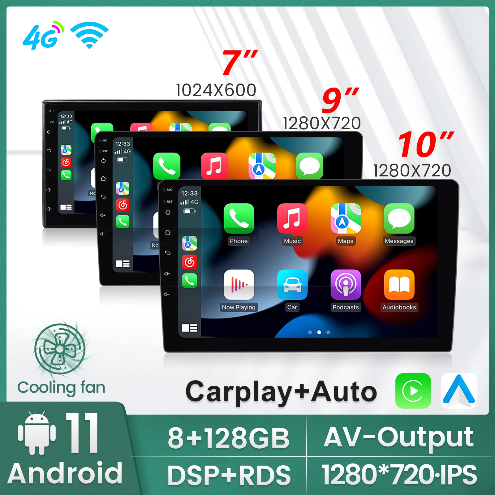 

DSP RDS 8GB+128GB Android 11 Universal Auto Stereo GPS MAP for Volkswagen Nissan Hyundai Kia Toyota Honda car Multimedia Radio