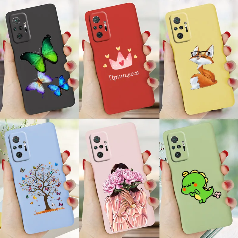 

For Xiaomi Redmi Note 10 Case TPU Soft Silicon Candy Cute Redmi Note 10 Pro Phone Cover Note 10S Cases