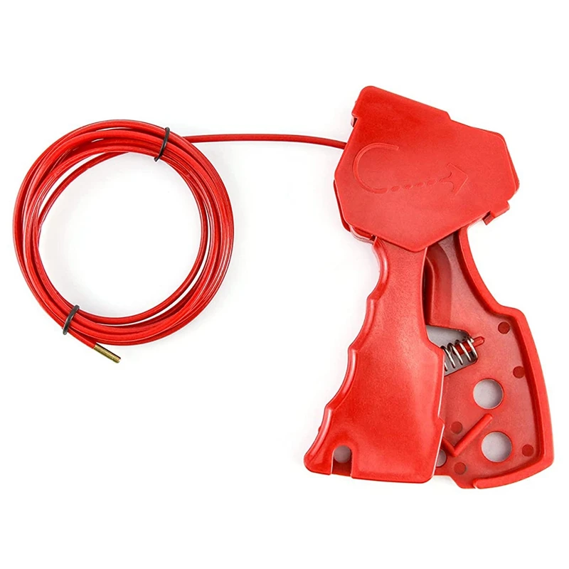 

Nylon Cable Lockout, Adjustable Safety Cable Lock Steel Cable With Nylon Coated