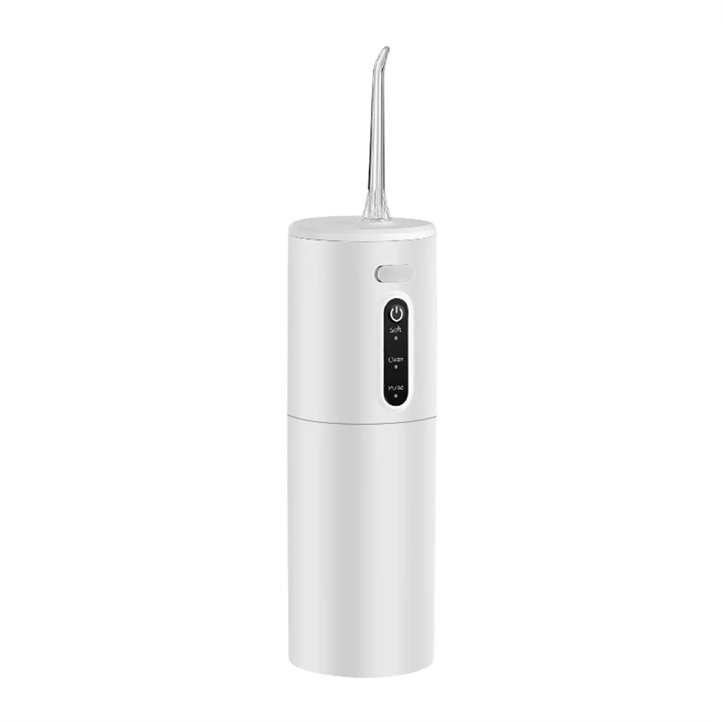 

Tooth Irrigator 280ML Adjustable Remover Pulse Water Flosser Portable Travel Plaque Mouth Teeth Cleaning Tool White