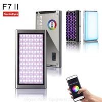 falcon eyes f7 ii rgb on camera video light 12w app control magnetic led fill lamp with scene effects modes with honeycomb grid