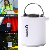 multifunctional mini electric inflatable pump air pump compressor outdoor camping hiking usb charging 3 modes camping light