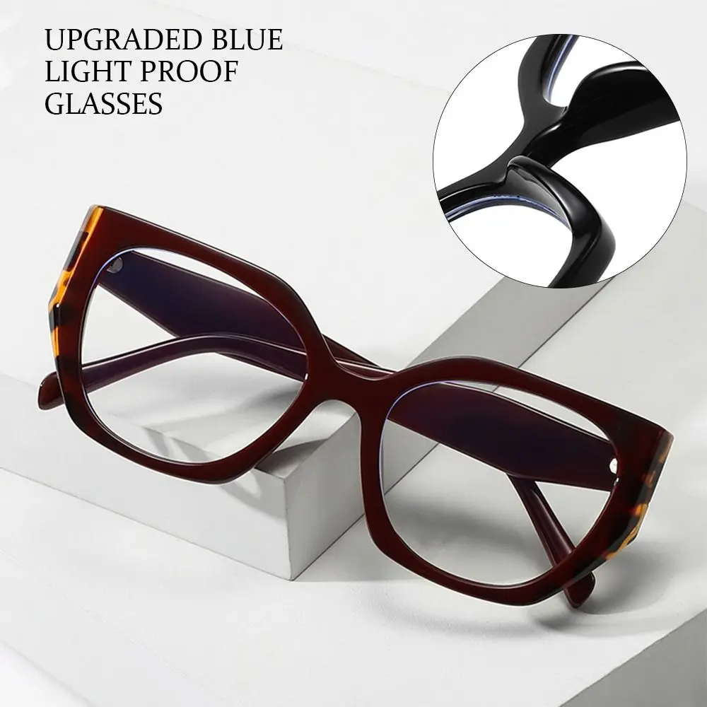

Portable Office Durable Oversized Eyeglasses Computer Goggles Ultra Light Frame Anti-Blue Light Glasses