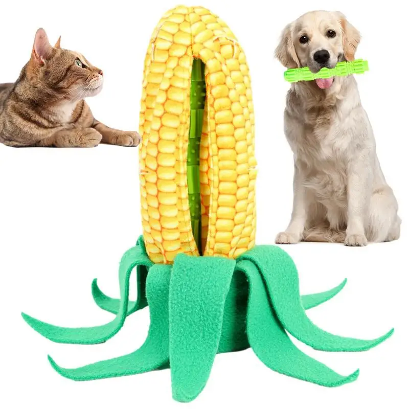 

Dog Chew Toys Corn Shape Design Puppy Chewing Toy Educational Training Bite Resistant Pet Toys For Small Medium Large Dogs
