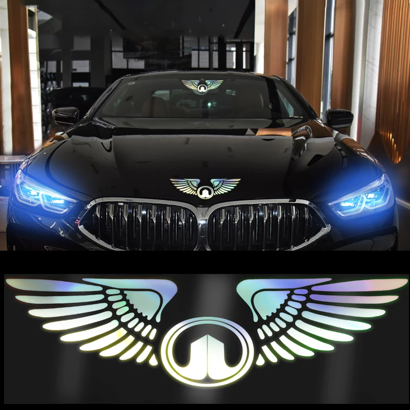 

Angel Wing Reflective Car Body Logo Sticker Car Decoration Decals For Great Wall Hover H5 H3 Safe M4 Wingle 5 Deer Voleex C30