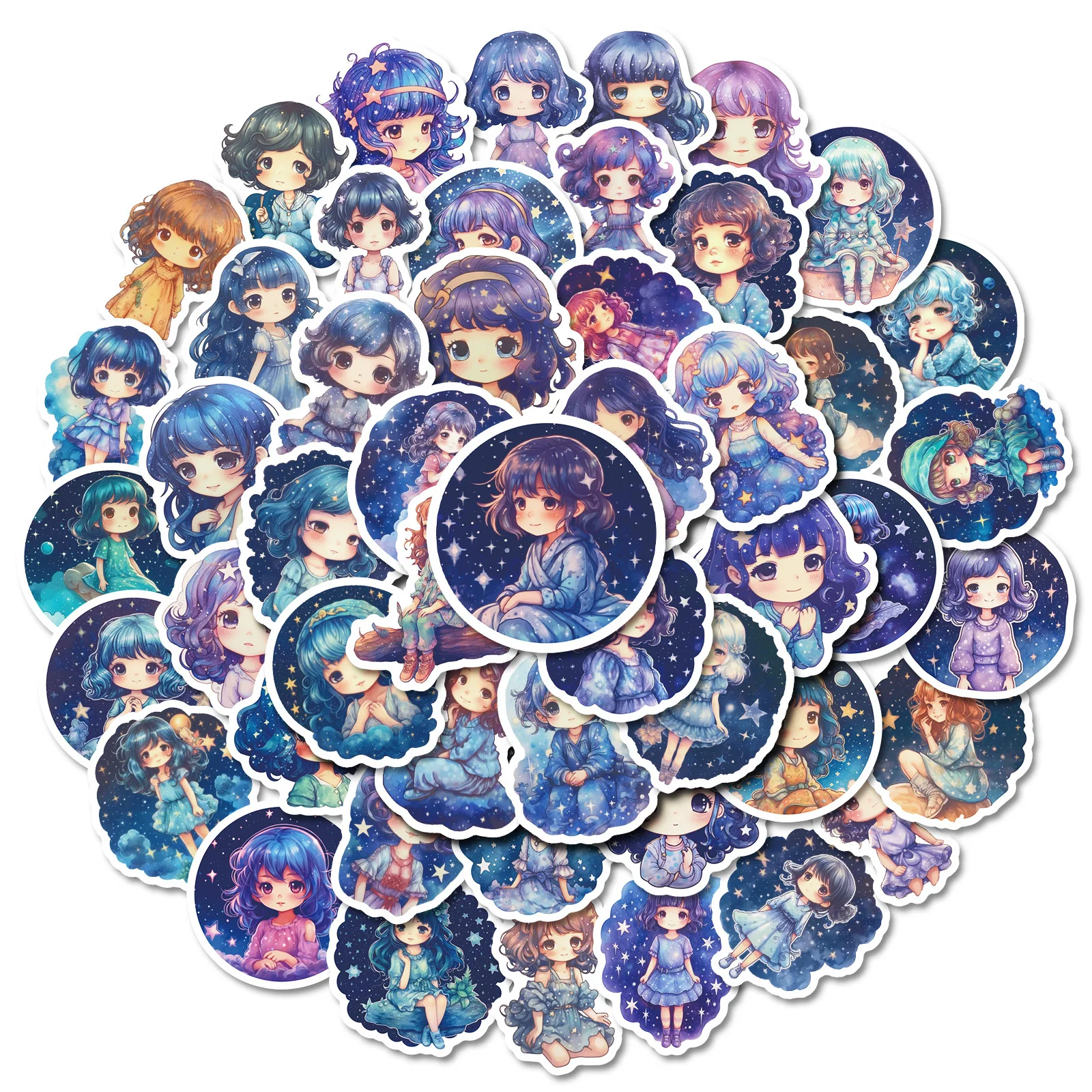 10/30/50 шт. детские наклейки звездное небо