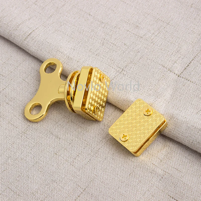 5-10-30pieces 40x36mm Turn Lock Purse Making Accessories Metal Purse Twist Lock Craft Case Clasp