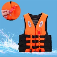 professional life vest children adult reflective adjustable waistcoat jacket with whistle belt outdoor for fishing swimming