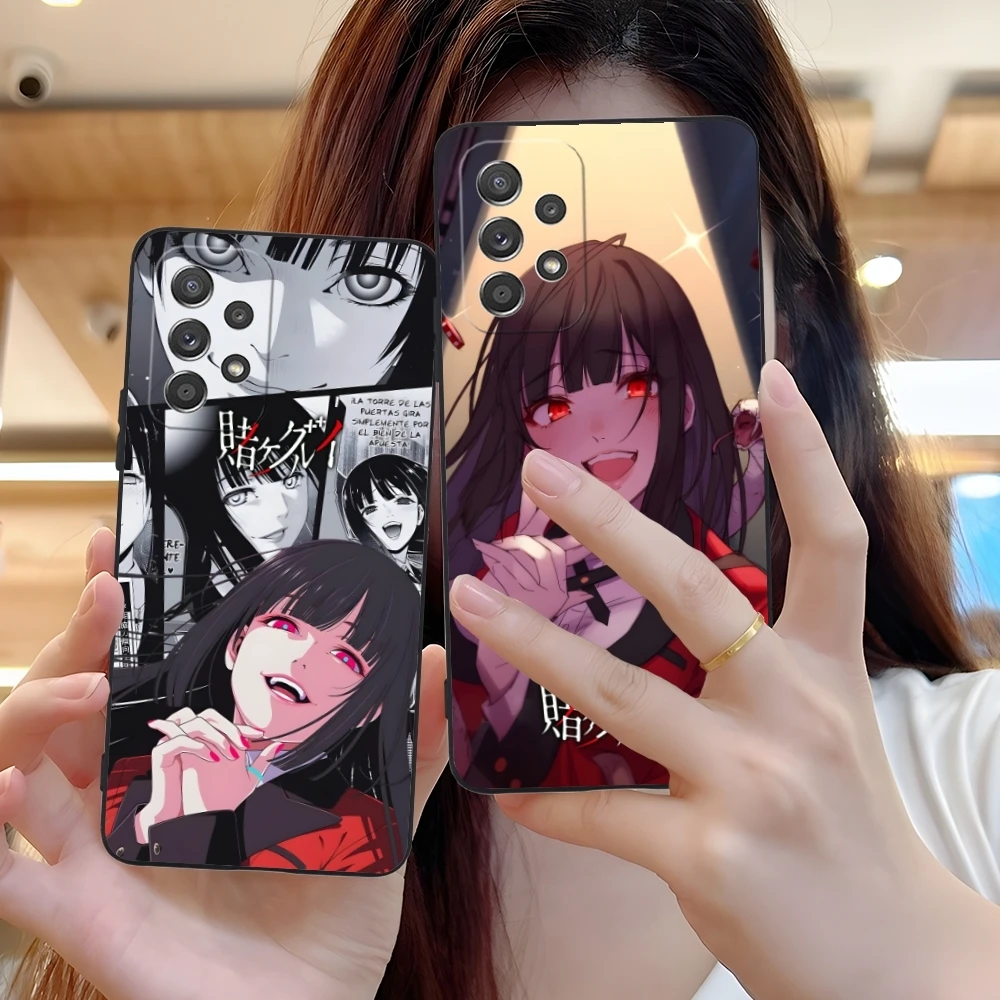 Kakegurui Yumeko Mobile Cell Phone Case for Samsung Galaxy A73 72 71 70 55 54 53 52 35 34 32 23 14 13 5G Black Cover Shell