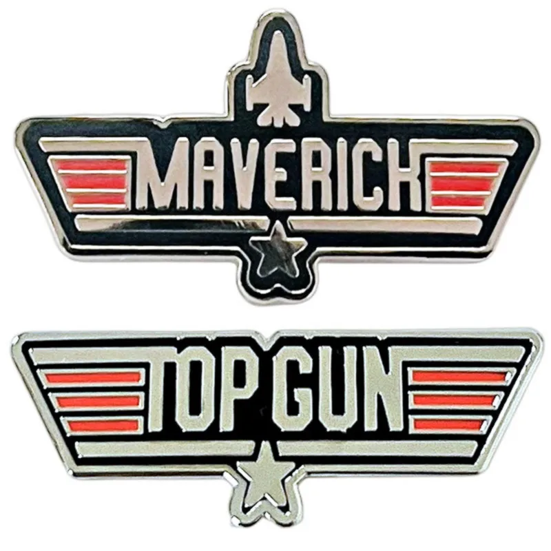 

Top X Gun TopGun Maverick Enamel Pin Brooch Metal Badges Lapel Pins Brooches for Backpacks Luxury Designer Jewelry Accessories