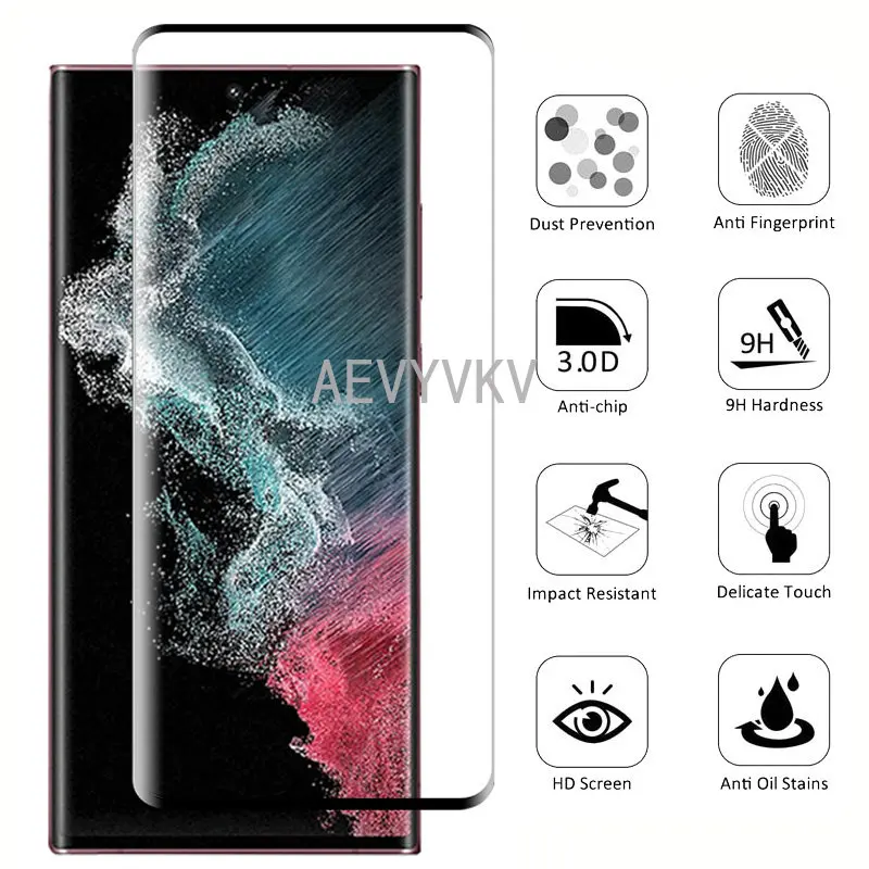 100Pcs Soft Ceramic Film Matte For Samsung S21 S23 Ultra S22 Plus S20 S10 S9 S8 Note 20 Full Cover Screen Protector Glass