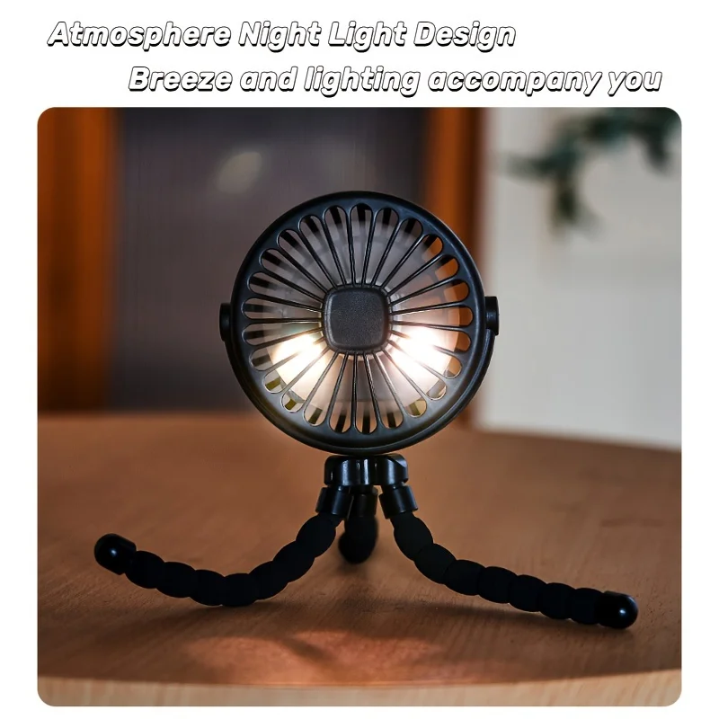 Портативный мини-USB-вентилятор В Форме Осьминога С Регулируемой Скоростью И