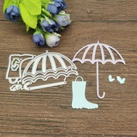 umbrellas and shoes card cutting dies stencils for diy scrapbooking decorative embossing handcraft die cutting template
