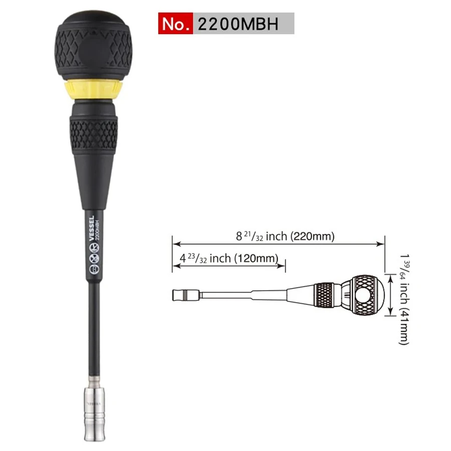 

Набор отверток VESSEL с храповым механизмом