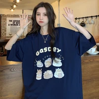 cartoon cow kawaii short sleeve t shirt for girls summer tops aesthetic tees gothic womens harajuku cute clothes streetwear