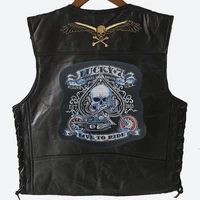 fashion men leather vest biker jacket punk retro locomotive genuine sheepskin motorcycle sleeveless vests hip hop mens clothing