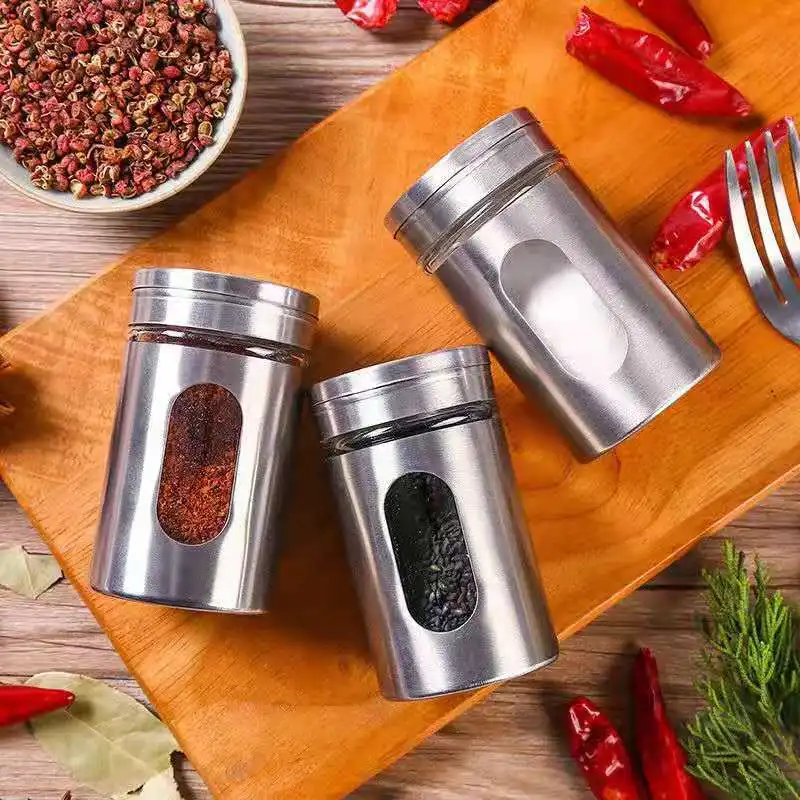 

Spice Organizer Spice Jars Kitchen Spice Rack Seasoning Pots Set Salt and Pepper Spice Tools Bottle Kitchen Gadget