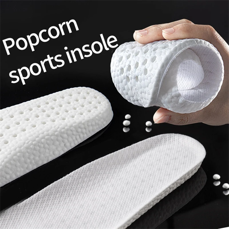2023 Memory Foam Respirable Sport Insoles Comfort For the Feet Mesh Breathable Cushioned Running Insole For Feet Men's Women's S