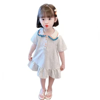 girls summer dress childrens short sleeve lovely causal skirt girl ruffles princess dresses baby kids clothing