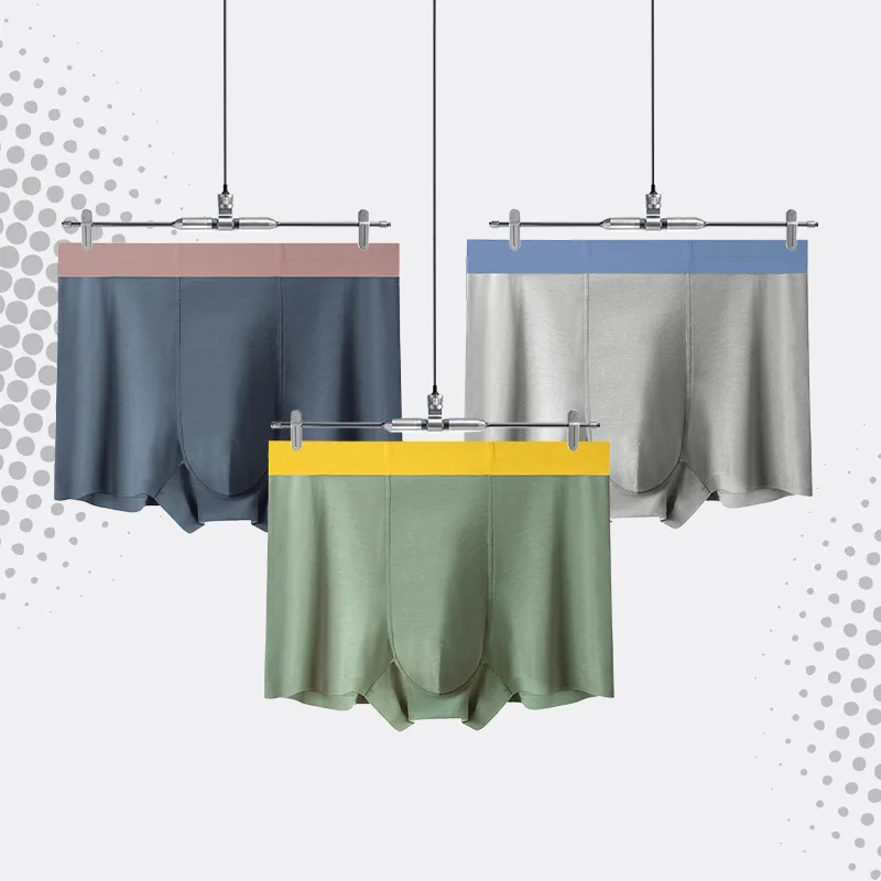 

Men's underwear Modal breathable comfortable youth boxers 3PCS