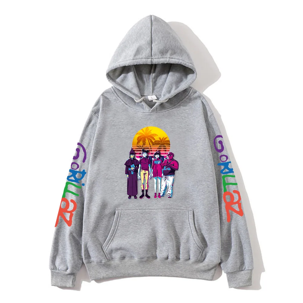 Gorillaz Sweatshirts for Kids Music Band Graphic Hoodies Girls Fashion Clothing Y2k Clothes Streetwear Sudadera Baby Boys Tops