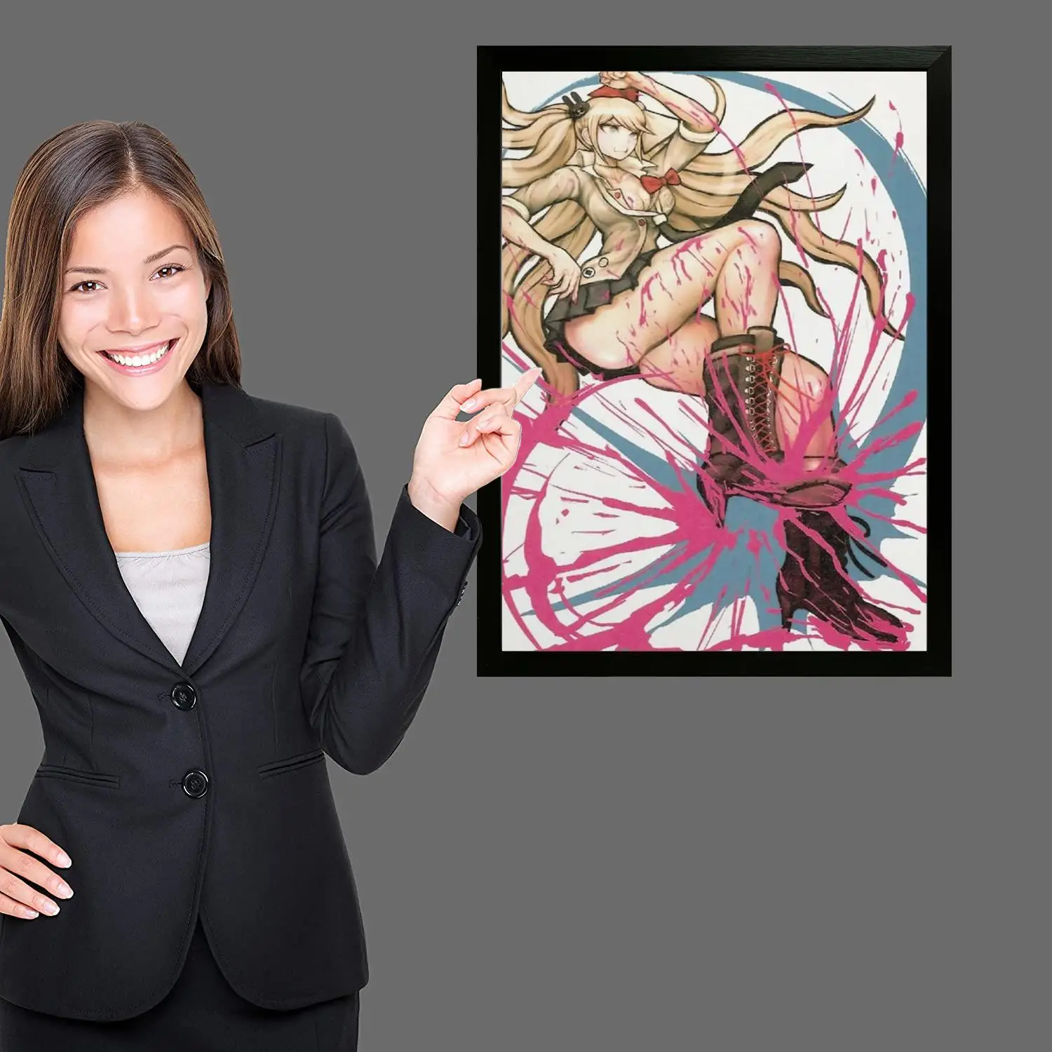 junko enoshima мультфильм холст художественный постер настенное искусство картина с