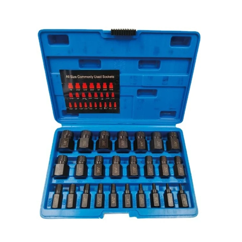 

N0HB 25PCS Precisely Machined Screw Extractor Set, Easy Out Extractor Set for Mechanics, Artists, Amateurs Tools