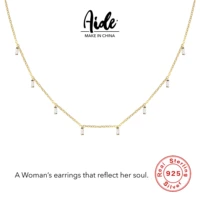aide white gz pendant necklace 925 sterling silver delicate pendant necklace highlights womens luxury jewelry anniversary gift