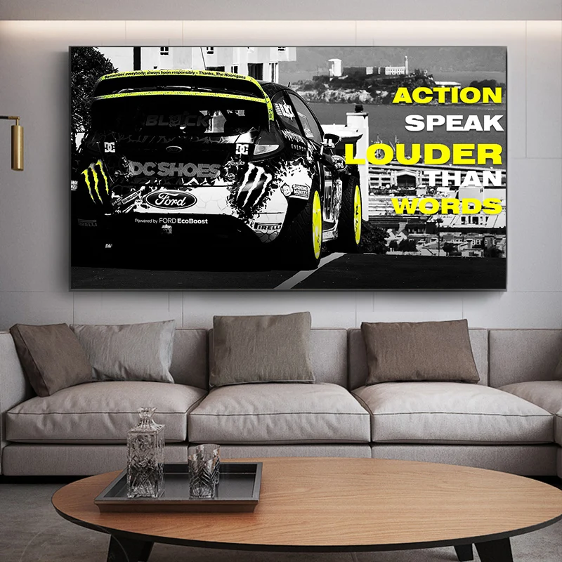 

Ford Motorsport Posters Wall Art Canvas Anime Decor Wall Paintings Room Decor Wall Art Unframed