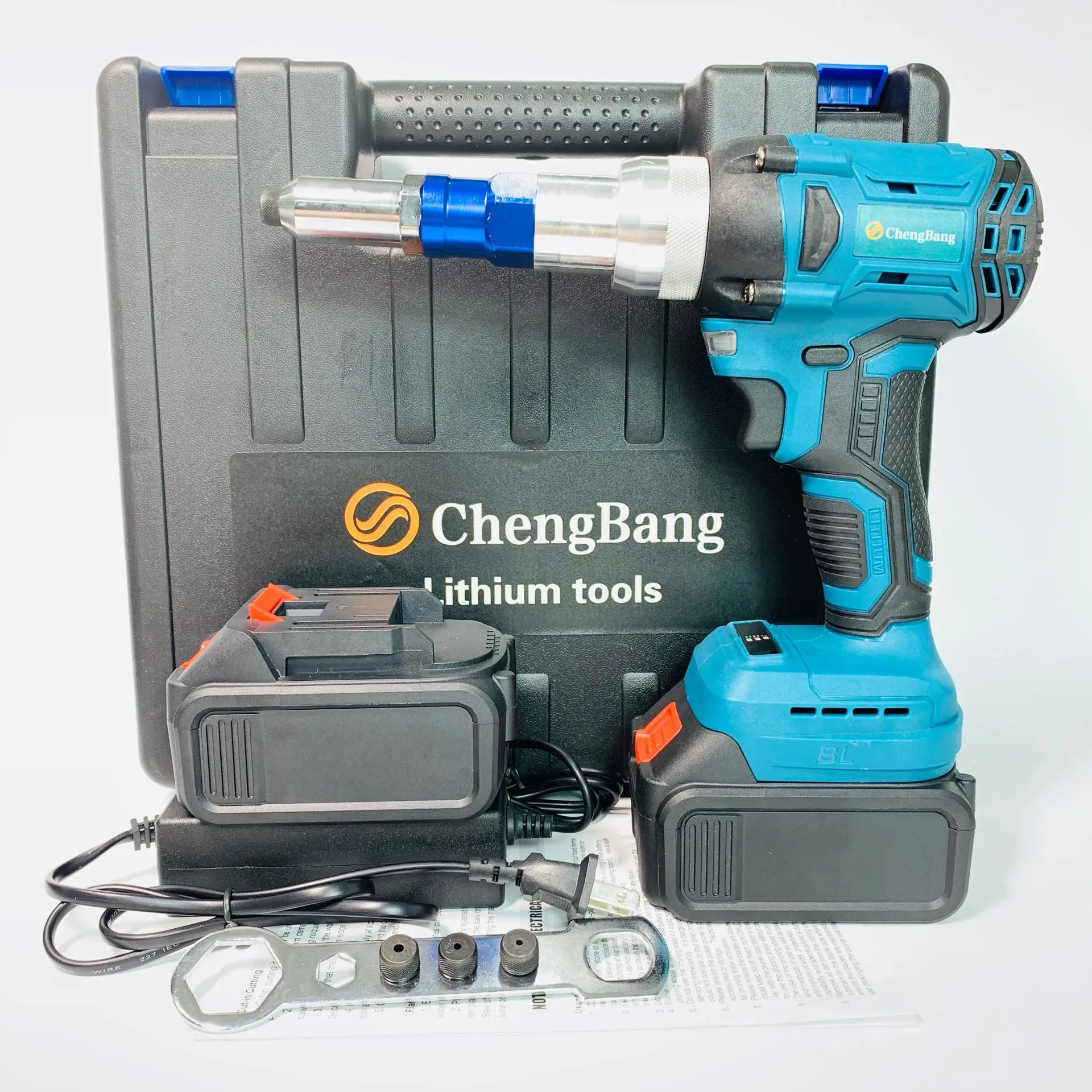 Lithium electricity without ShuaLa riveting gun 03 - a plug-in electric riveter automatically return a nail makita battery