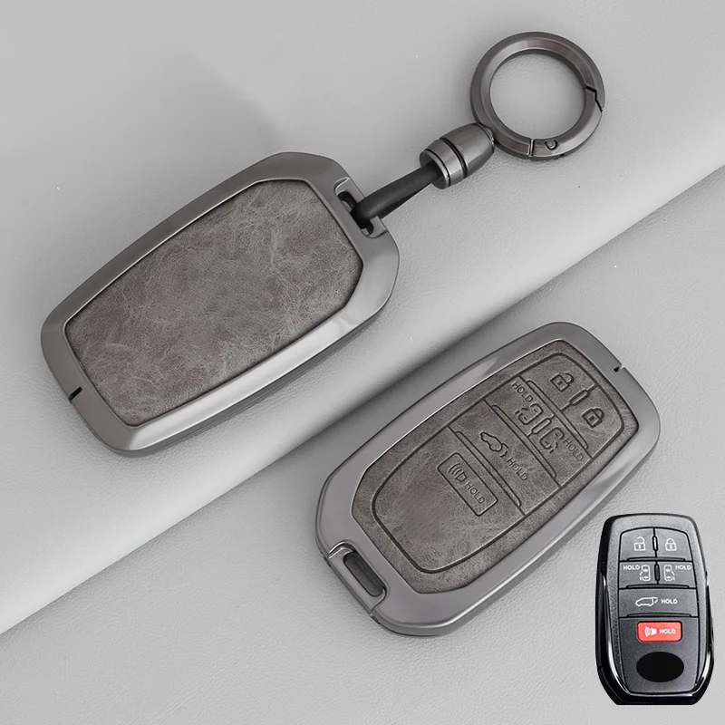 6-кнопочный чехол для гибридных автомобилей TOYOTA Sienna RAV4 VENZA Mirai Alphard PREVIA Voxy Smart Remote Key Case из цинкового сплава, чехол для автомобильного ключа (art.: 3920d0263588c) - 3920d0263588c