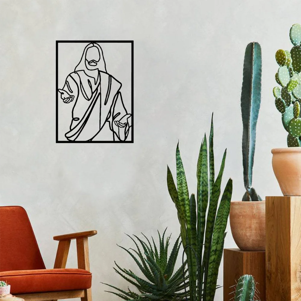 Металлическое Украшение На Стену Иисуса Христа Христианское Декоративное