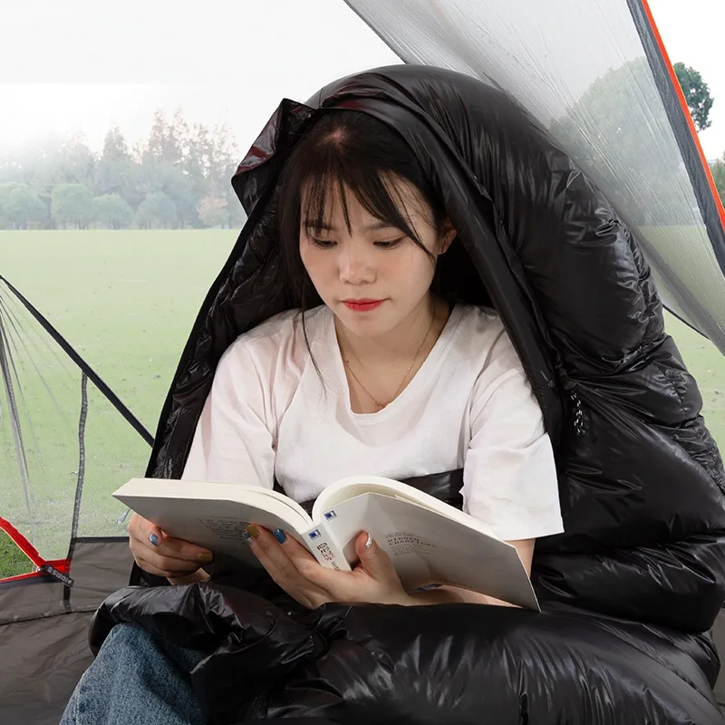 

High Quality Outdoor Cold Keep Warm Down Sleeping Bag Lightweight Mummy Camping Sleeping Bag