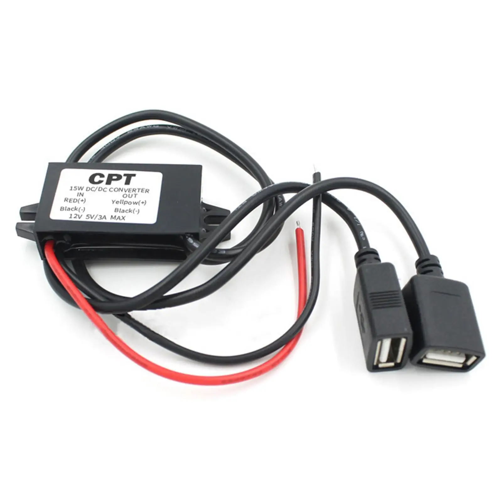 

Понижающий преобразователь, модуль питания от 12 В до 5 В, 3 А, 15 Вт, зеркальный адаптер для автомобиля, мужского, женского, USB, адаптер Mini USB Micro USB