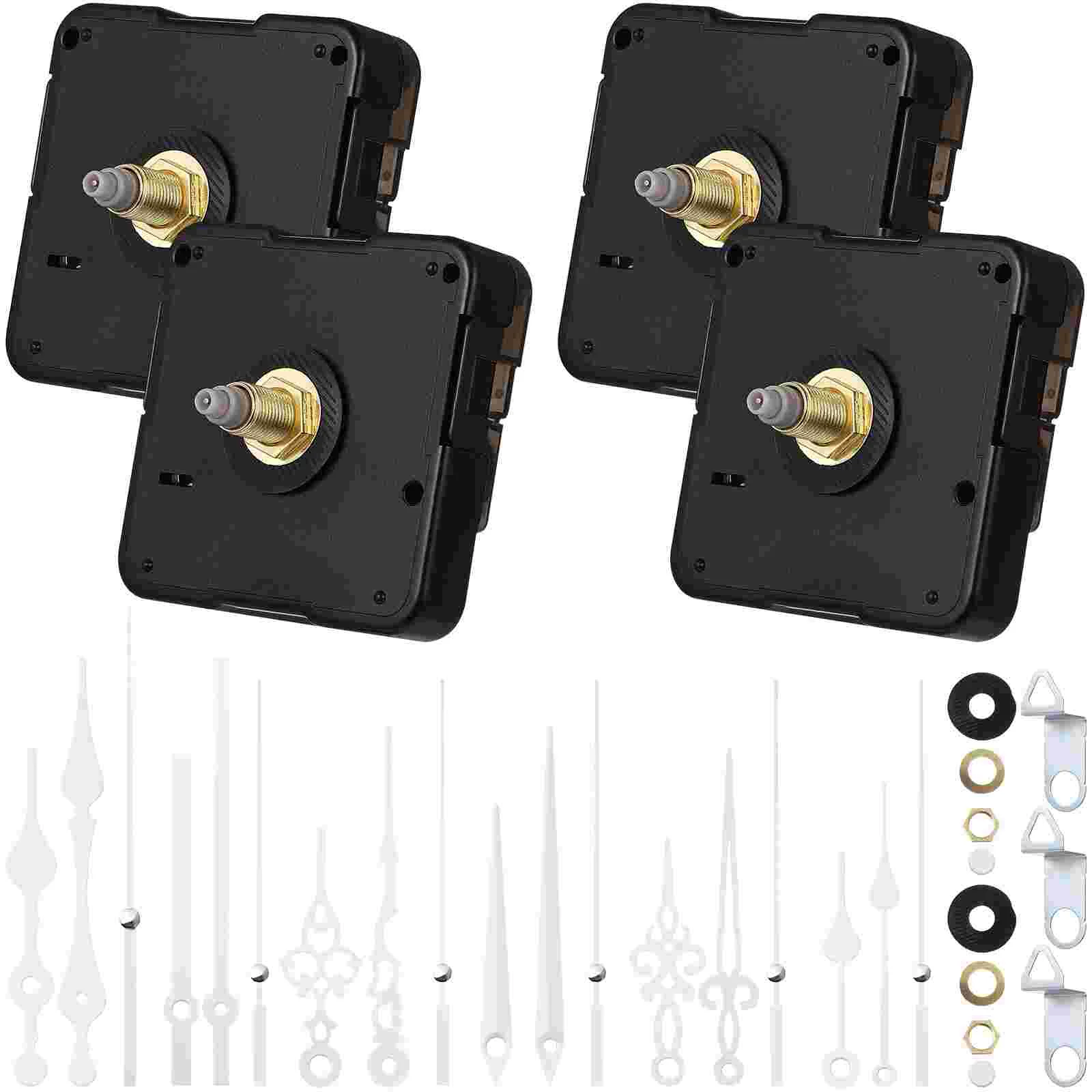 4 Sets Silent Clock Movement Replacement Parts Wall Movement