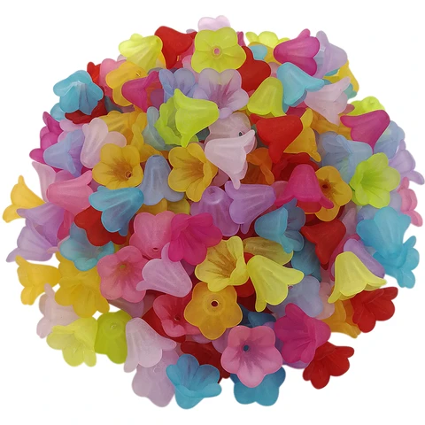 20 шт., акриловые бусины "утренний цветок", 13 мм