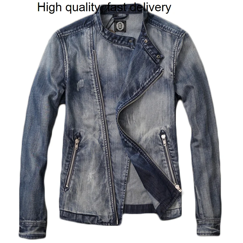 

Style Men's Summer Coat Denim Suit Dress Jackets Automotive Jackets For Men European Designer Mens Clothing Brand Overcoats A964